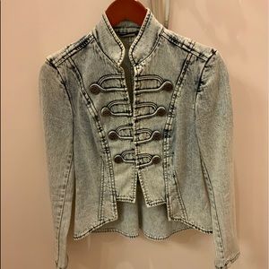 💖EUC💖 Allen B Military Style Denim Jacket S